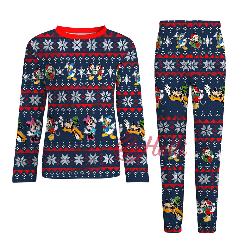 Best Disney Vacation Snowflake Family Christmas Pajamas With Dog