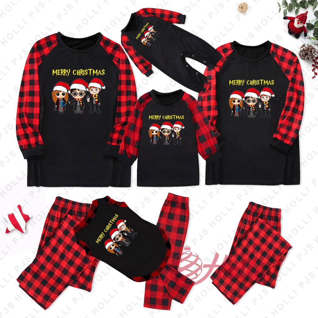 Best Harry Potter Characters Buffalo Plaid Christmas Pajamas