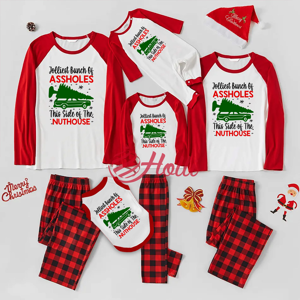 Jolliest Buch Of Griswold Christmas Pajamas Onesie Matching Family