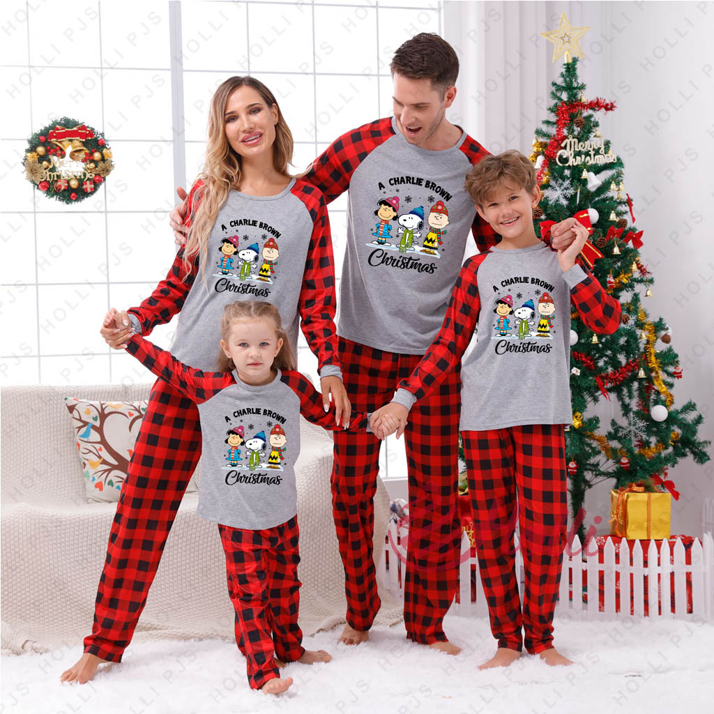 A Cute Charlie Brown Christmas Matching Christmas Pjs