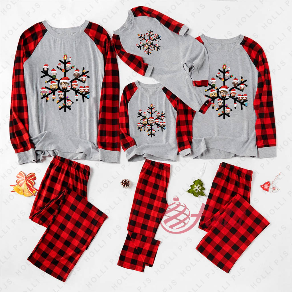 Christmas Pajamas For The Whole Family Snow Harry Potter And Friends