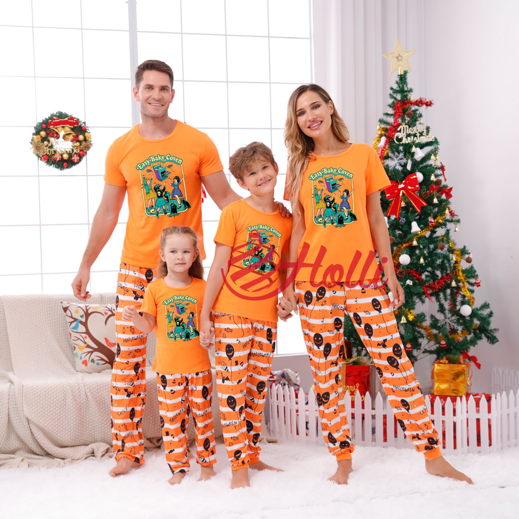 Easy Bake Coven Matching Halloween Pajamas Family