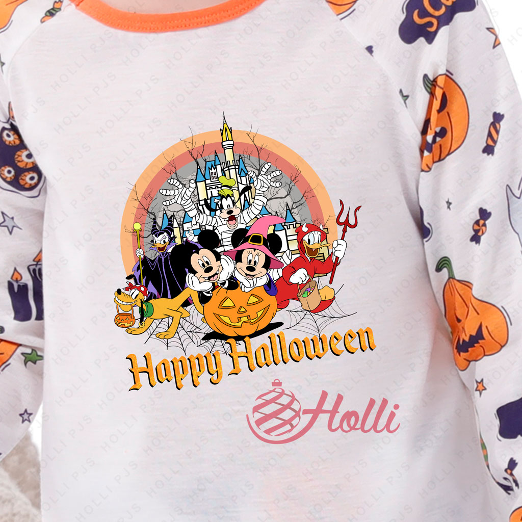 Happy Halloween Disney Mickey Halloween Pj Set Holli Pajama Set