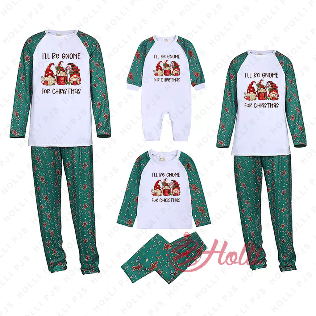 I'll Be Gnome For Christmas Family Matching Christmas Pajamas