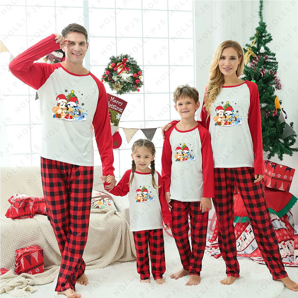 Bluey Family Christmas Holiday Pajamas for Whole Family