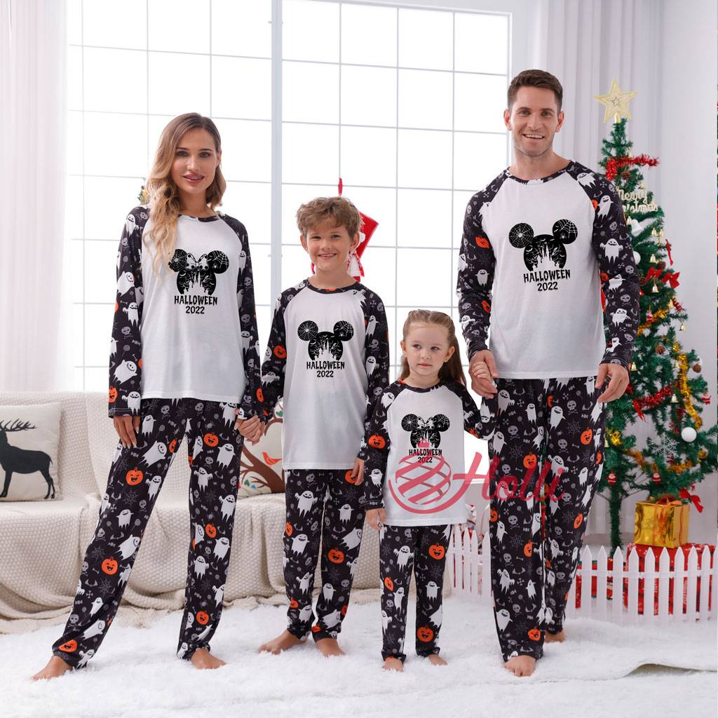 Couples Halloween Pajamas Disney Mickey Minnie Mouse Halloween