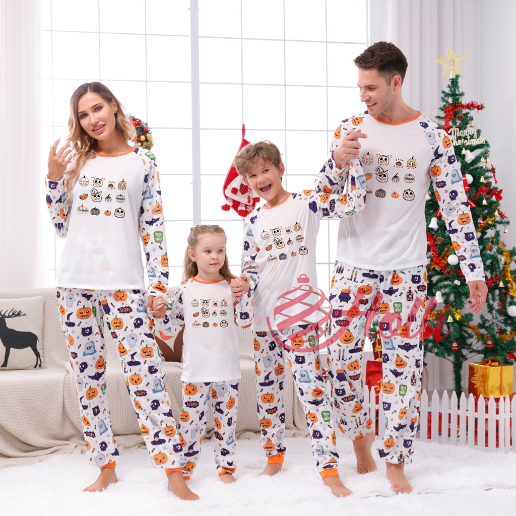 Cute Pumpkin Halloween PJ Set