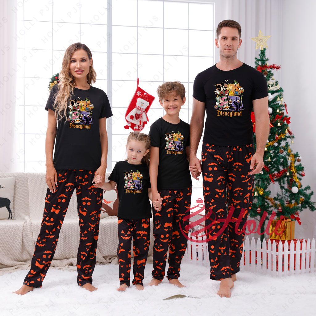 Disney Mickey Mouse And Friends Horror Squad Couples Matching Halloween Pajamas